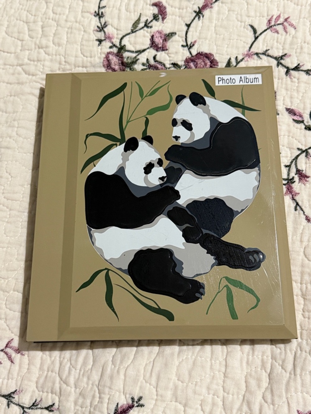 Lacquerware PHOTO ALBUM Tom Taylor Gift of Nature “PANDA PANDA” hold 48 photos